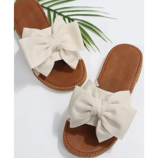 ✨Preppy Flat Slippers✨ Tan Size 8 - Image 4