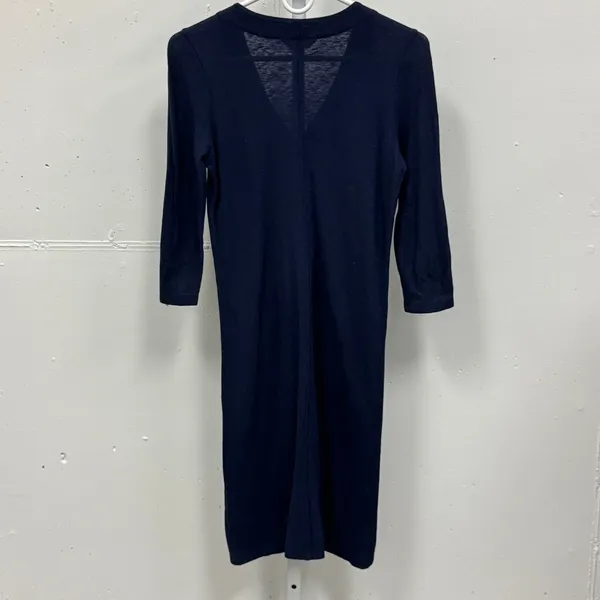 Lilly‎ Pulitzer Tidewater Embroidered Tunic Dress Sm Navy 3/4 Sleeve Mini Jersey - Image 2