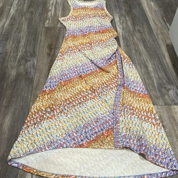 ANTHROPOLOGIE Daily Practice Purple Motiff Treasure Dress size small - Image 12