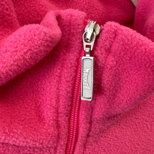 Marker Polartec Fleece Pullover Womens XL Pink 1/4 Zip Mock Neck Made in USA - Image 6