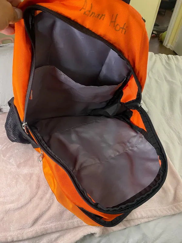 adidas Orange and Black Heights Soccer Backpack - Image 4