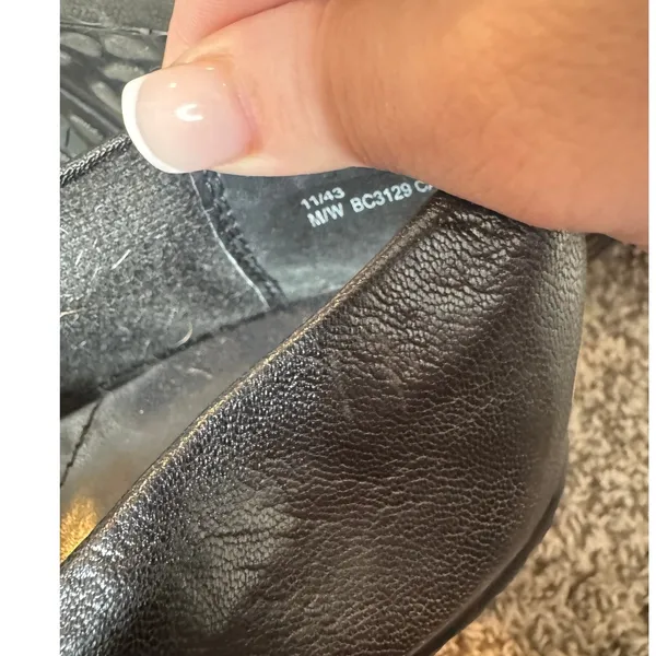 B.O.C Peggy Slip On Black‎ Leather Clogs Size 11 - Image 6