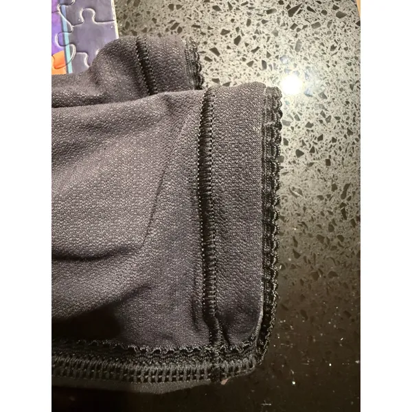 Lululemon High Waist Black‎ Mesh Panel Leggings Women's Size 4 - Image 7