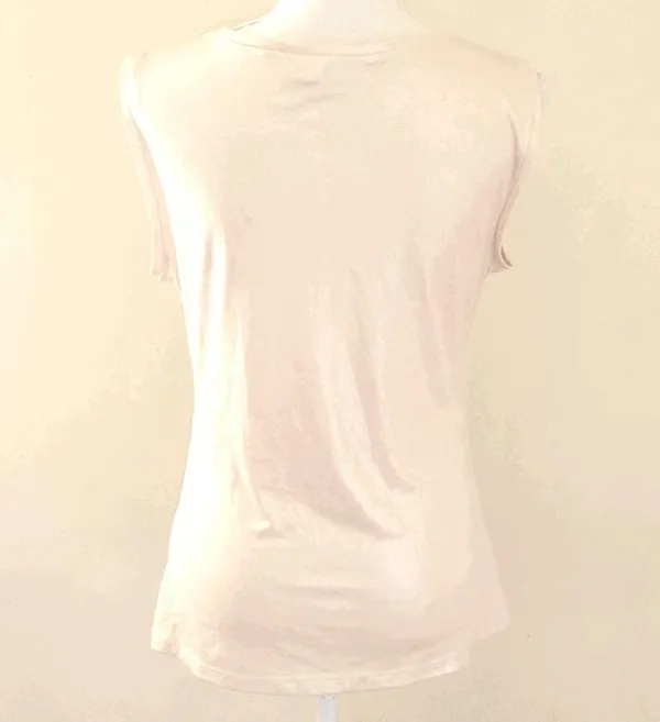 NY&CO metallic high sheen blouse size large - Image 5