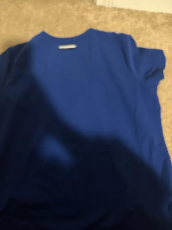 Royal blue scrub set Size S/M - Image 4