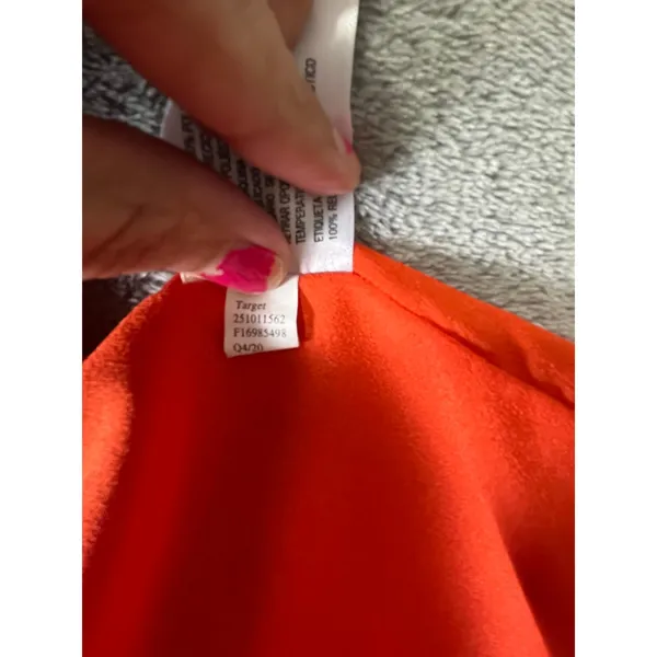 ALEXIS Target Orange‎ Pink Floral Dress Flutter Resort Vacation Feminine Medium - Image 8