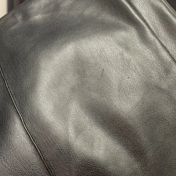 Meshki Zarsa Wide Leg Mid Rise Faux Vegan Leather Pants Going Out Minimalist - Image 8
