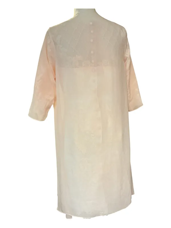 NWT TS Couture LanTing Bride Blush Pink Beaded Lace Sheath Dress & Duster Set - Image 4
