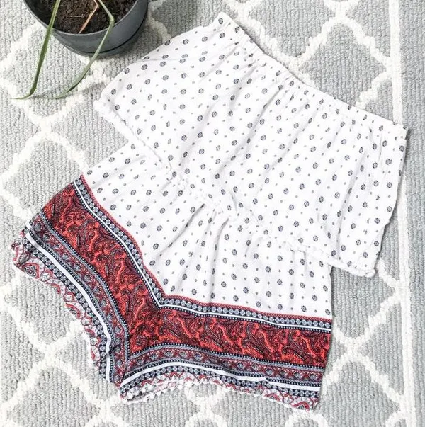 Showpo White Sleeveless Tube Top Romper - Image 4
