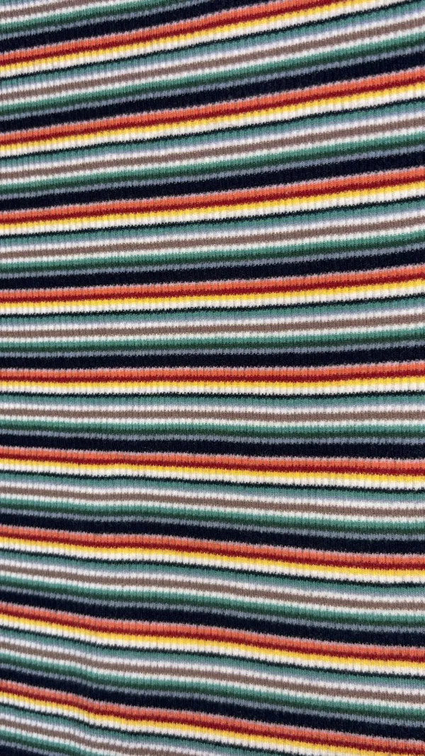 Just USA Striped Ribbed Crop Top - Image 3