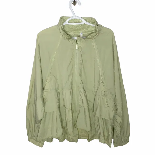Free People Namaslay tiered ruffle jacket size M - Image 2