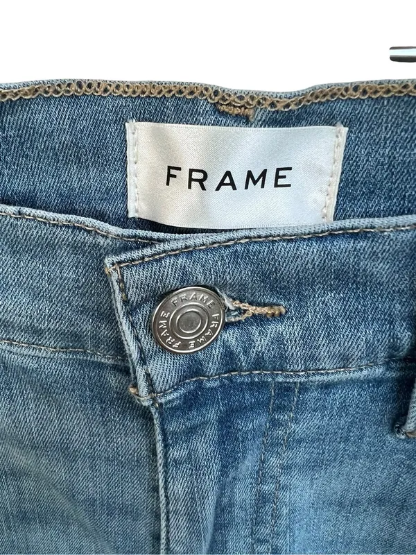 Frame Denim High Rise Palazzo Stretch Jeans Women’s Size 27 - Image 7