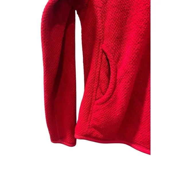 Patagonia Polartec Thermal Pro Long Sleeve Red Pullover Sweater Size Small Soft - Image 4
