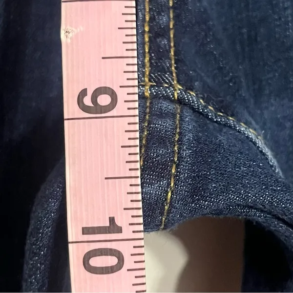 Levi's Jeans Womens 27 Curvy Bootcut Mid Rise Dark Washed Stretch Denim Blue‎ - Image 7