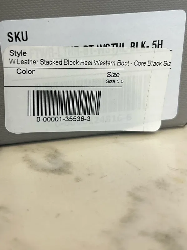 Everlane The Outlaw Boot Black‎ Western Stacked Heel Size 5.5 - Image 8