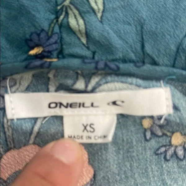 O'Neill Blue Pleated Maxi floral Sundress - Image 6