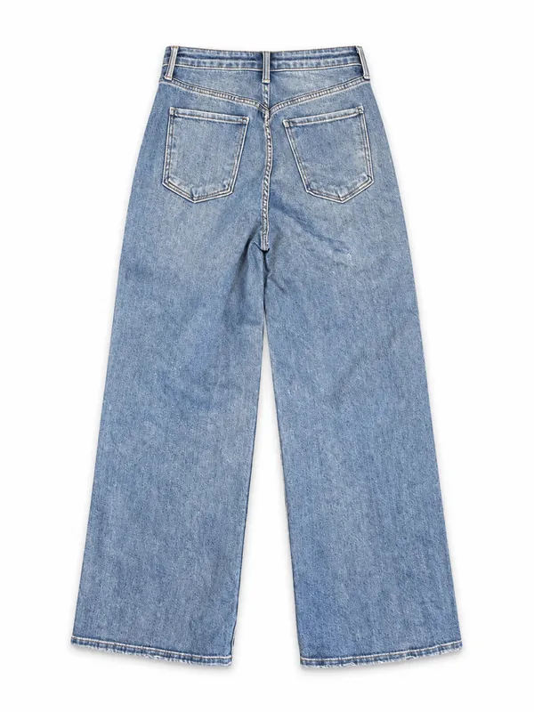 Just Black Denim BP339J Patch Pocket High Rise Wide Leg Jeans 27 - Image 3