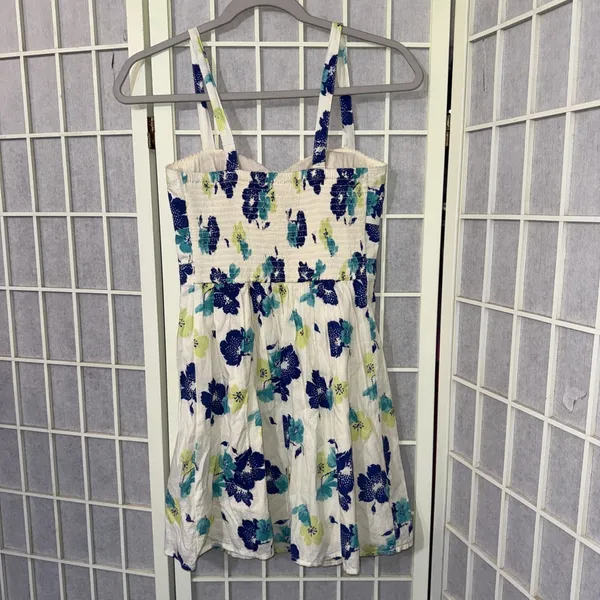 Y2K Vtg American Eagle Baby Doll Floral Sun Dress Prairie Preppy Coquette XS Nw - Image 2