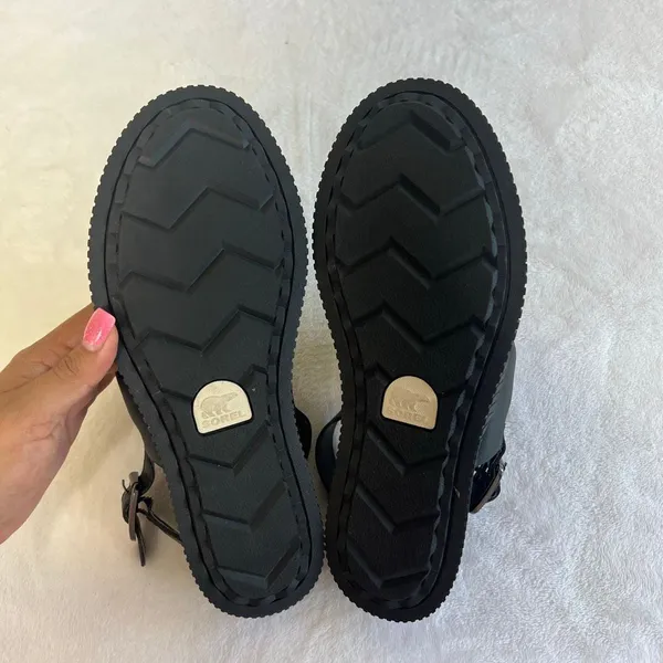 Sorel Black Ona Slingback Sandals 7.5 Women - Image 7
