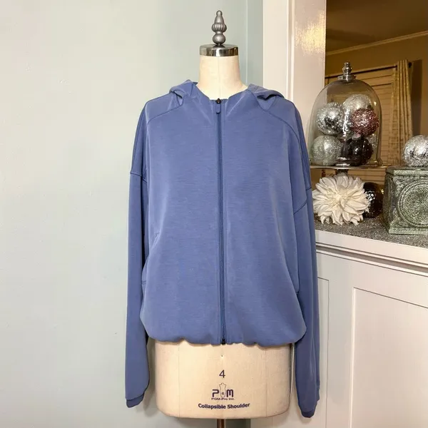 Lululemon Softstreme Full Zip Hoodie Jacket Oasis Blue 12 NWT - Image 7