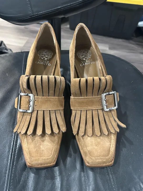 Vince Camuto Suede Fringe Tassle Shoes - Image 2