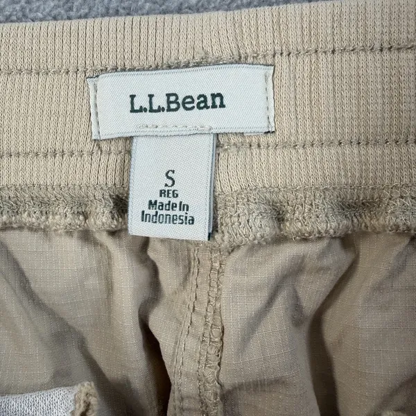 L.L.Bean Women's Small Regular Khaki Drawstring Elastic Waist Skirt Pockets - Image 6