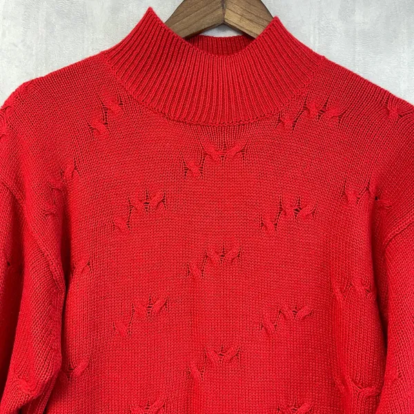 Vintage Partners Mervyns Womens Sweater Size M‎ Textured Preppy Retro 90s Indie - Image 3