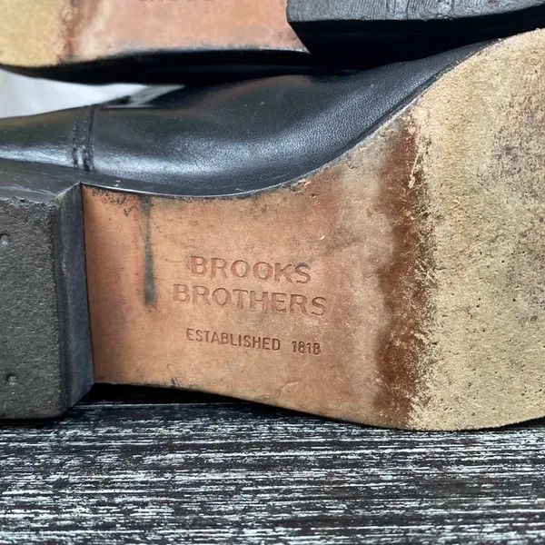 Brooks Brothers Black Leather Knee High Equestrian Riding Boots 6.5 - Image 8