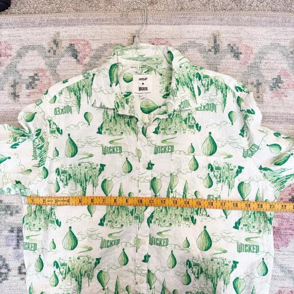 Aerie X Wicked Button Up Shirt Small Oversized Musical Witch Glinda Elphaba‎ - Image 5