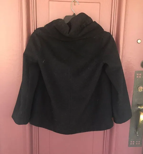 ZARA Wool Blend Wrap Collar Hood Coat - Image 5