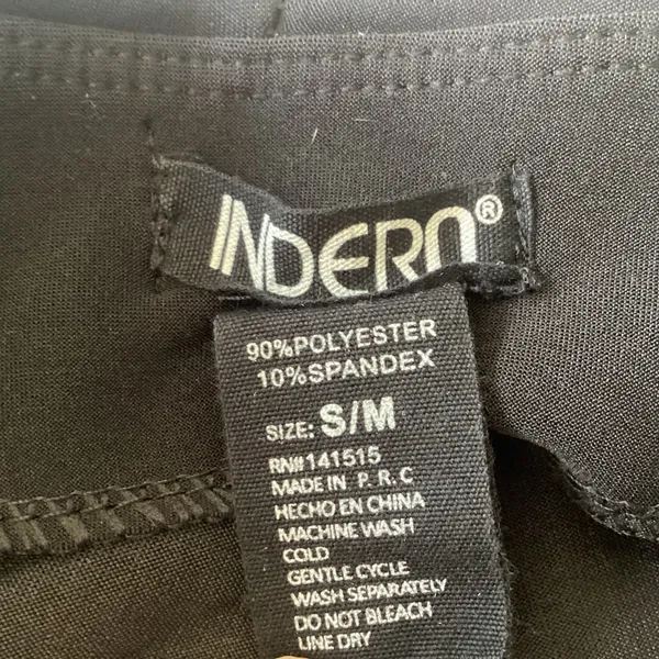 Indero Button Detail Ankle Pants Black - Image 7