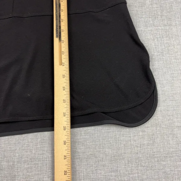 Lauren Ralph Lauren Tank Tunic Womens L Black Round Neck Sleeveless Jersey Top - Image 4