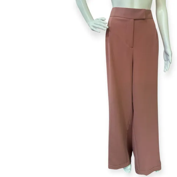 Liz Claiborne Elegant Women's Blush Wide-Leg Pants - Image 3