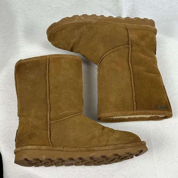Bearpaw Suede Pull On Winter Boots Women's‎ Size 8 Brown Cozy Comfort - Image 8