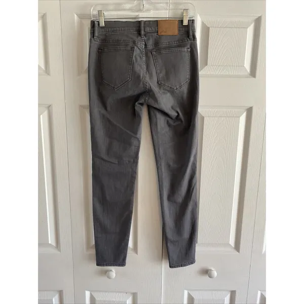 J.Crew Toothpick Skinny Jeans Womens Size 26 Grey Stretch Denim Mid Rise Pants - Image 5