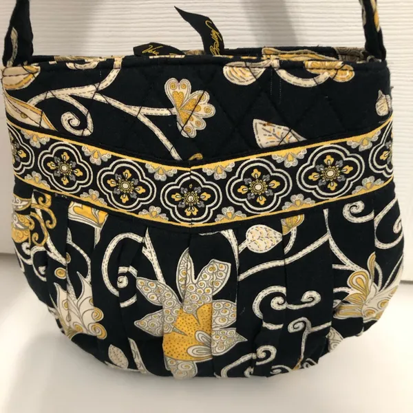 RETIRED Vera Bradley women’s Hannah yellow bird pattern small‎ handbag - Image 3