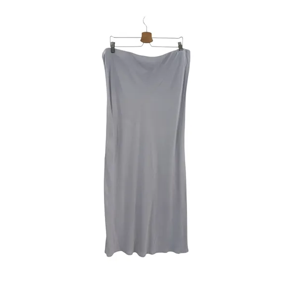 Anthropologie Tilda Bias Cut Maxi Slip Skirt Lavender Gray Silver Size 2X - Image 3