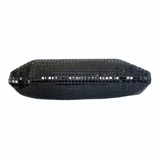 Vintage Lumured Navy Blue Luma Mesh Crossbody Clutch Frame Handbag Evening Bag - Image 7