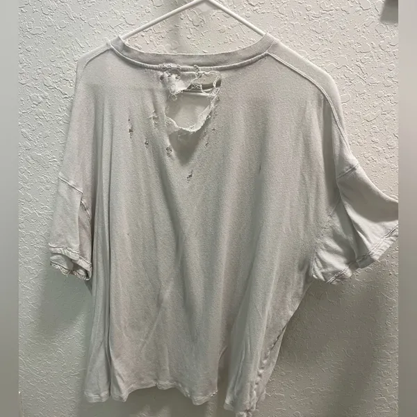 We the free / Free People Ripped Tshirt - Image 3