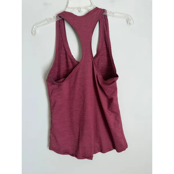 Vuori Lux Racerback Performance Tank Top Burgundy Women's Size Med Heathered - Image 3