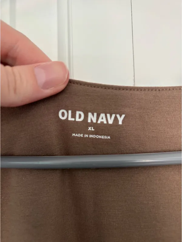 Old Navy Tan Bodysuit Square Neck - Image 2