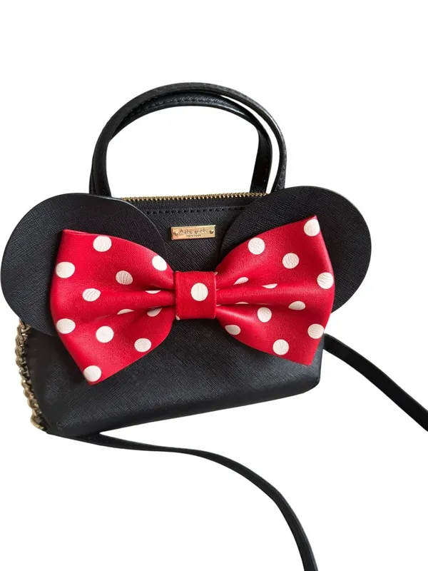 KATE SPADE x Minnie Mouse Disney Black Saffiano Leather Crossbody Bag - Image 8