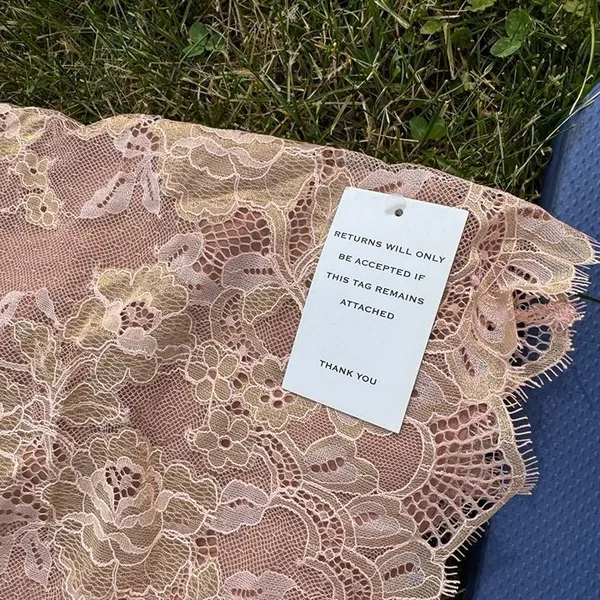 For Love & Lemons NWT Bumble Bustier Dress in Rose Gold Sz Small - Image 3