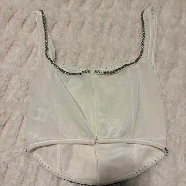 Pretty Little Thing Corset Top White - Image 3