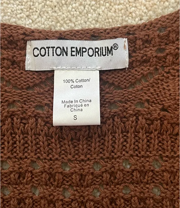 Cotton Emporium Knit Front Tie Sweater - Image 2