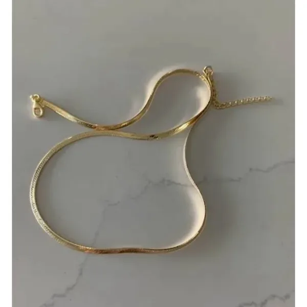 NEW Unisex 2mm‎ Gold Filled Layering Herringbone Chain Necklace 18-20” - Image 14