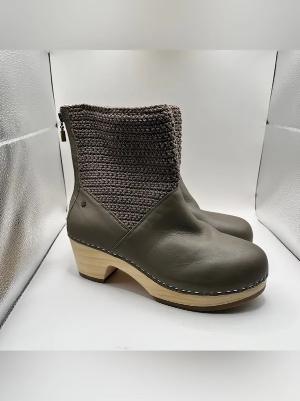 The Sak Paloma Clog Boot - Leather - Mushroom size 9 NWOB wood heel - Image 2