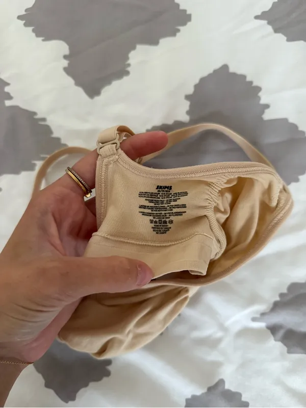 SKIMS Beige Ribbed Bralette - Soft Nude Tone - Image 2