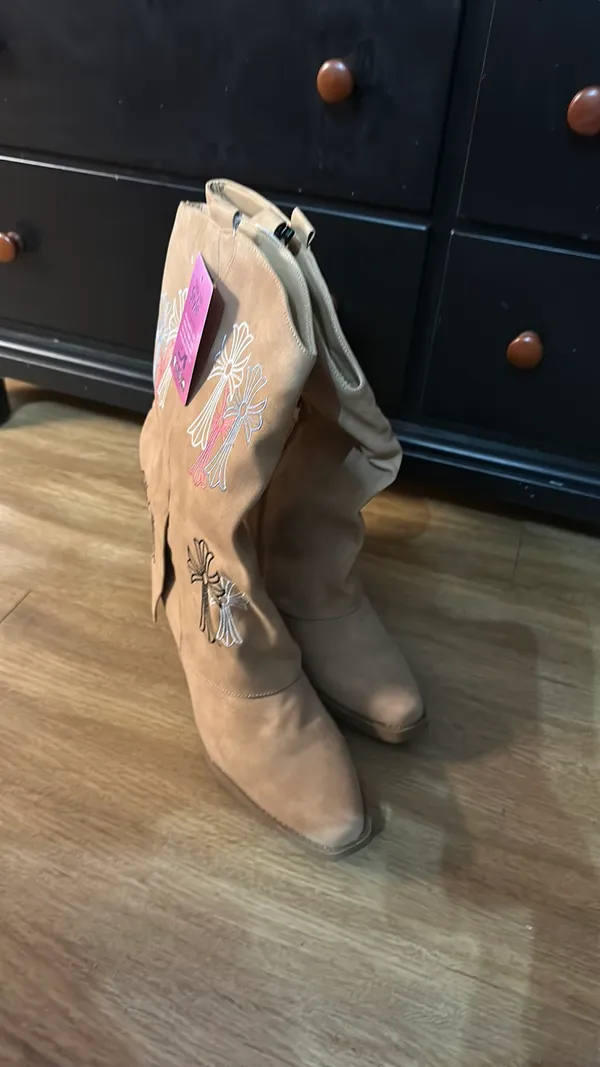 Cowboy boots Tan Size 10 - Image 2