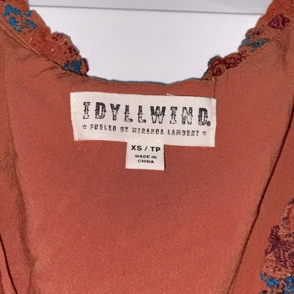 IDYLLWIND fueled by Miranda Lambert floral beacon corset boho top Xsmall - Image 4